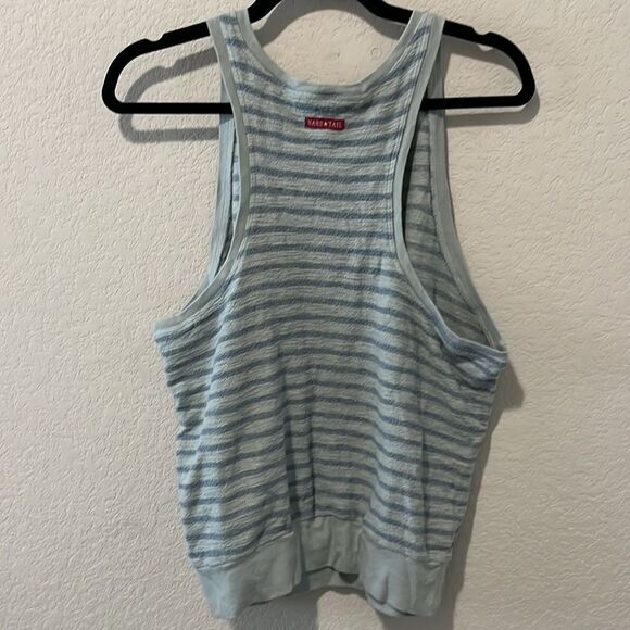 HARDTAIL Blue/Light Blue Striped Racerback Tank, Size S - Picture 6 of 7